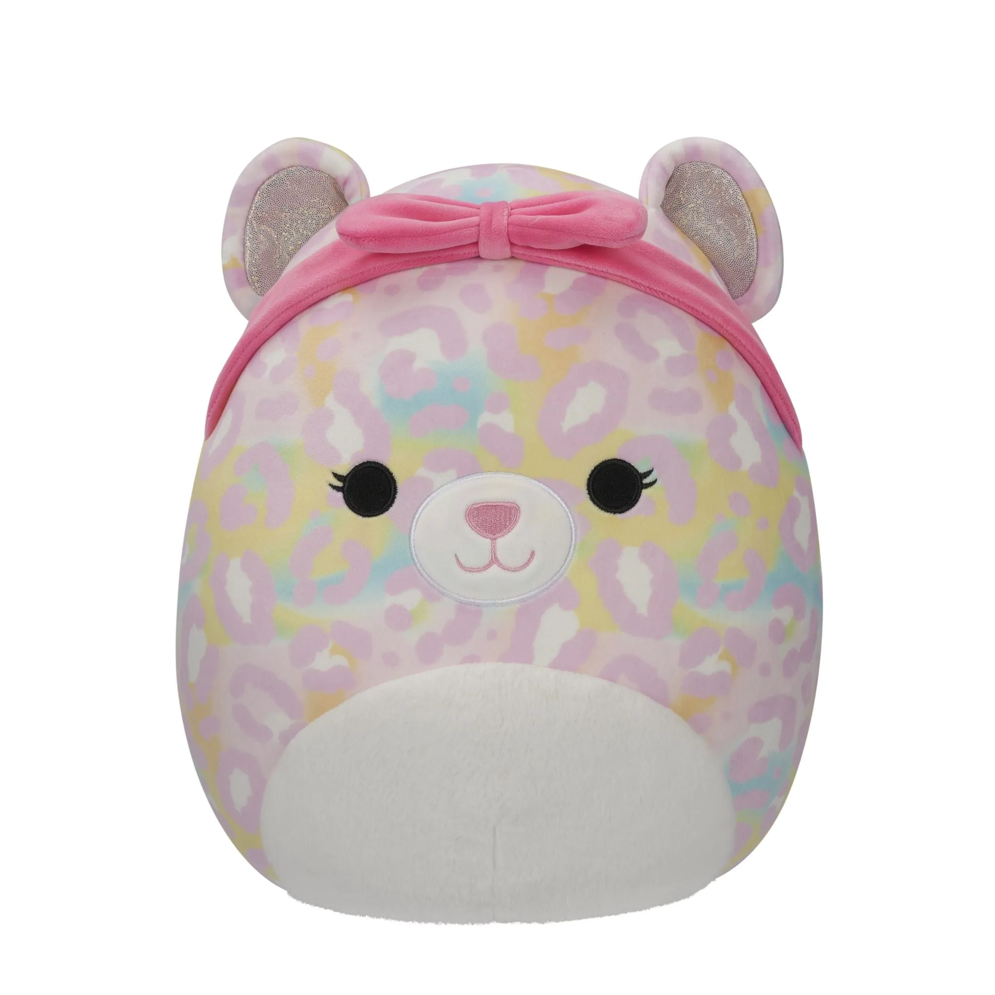 Squishmallows 12 Inch Plush Michaela The Pink Rainbow Leopard