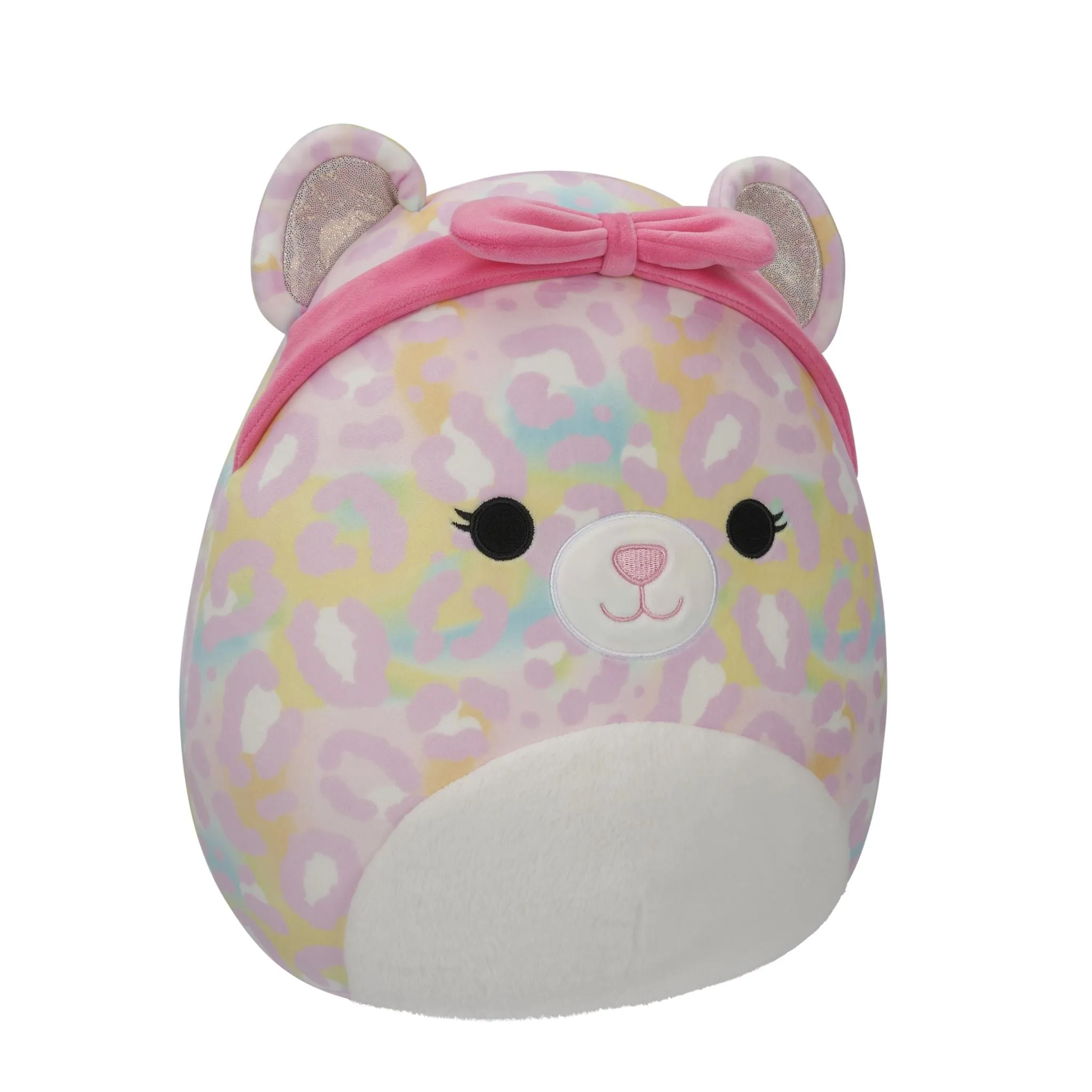 Squishmallows 12 Inch Plush Michaela The Pink Rainbow Leopard