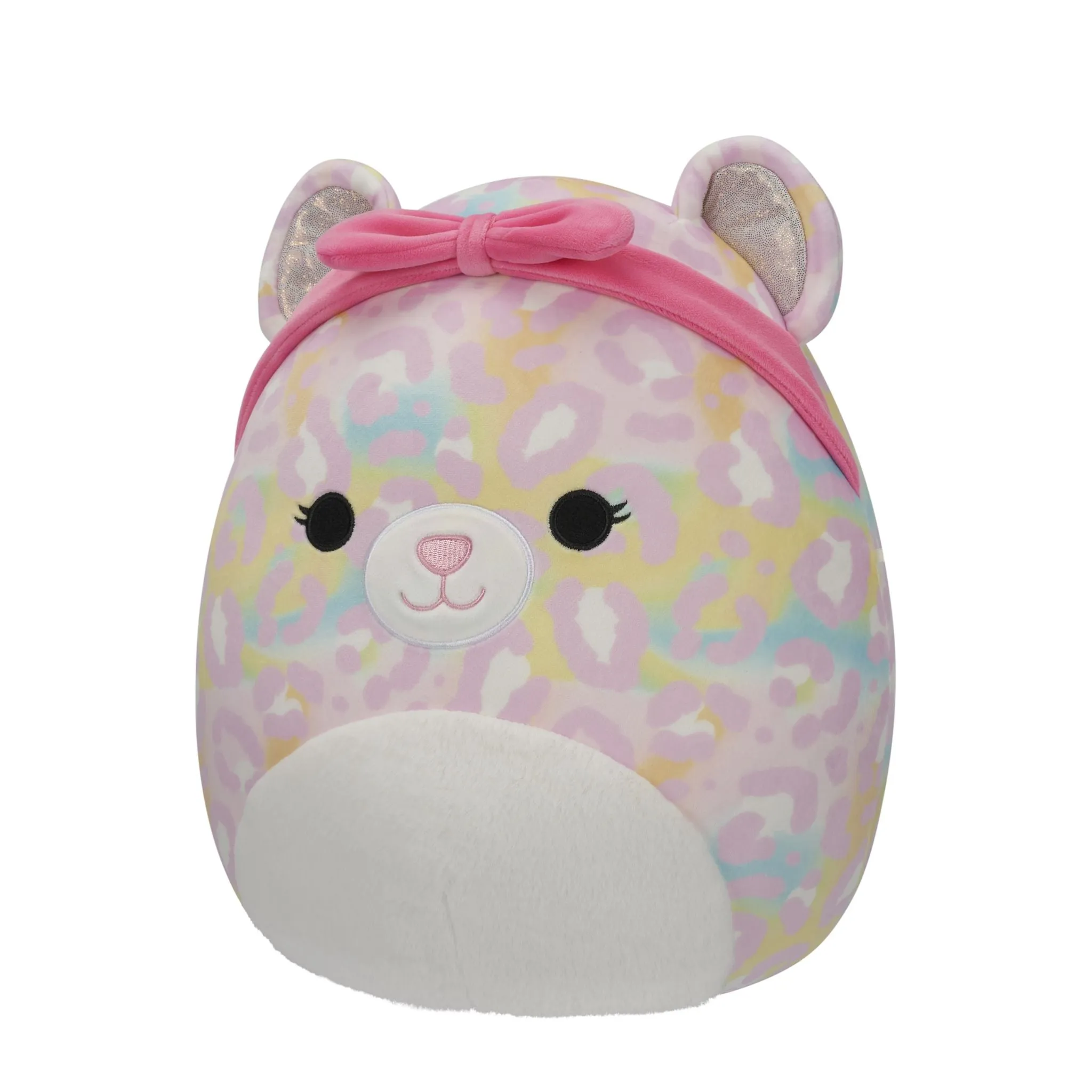 Squishmallows 12 Inch Plush Michaela The Pink Rainbow Leopard