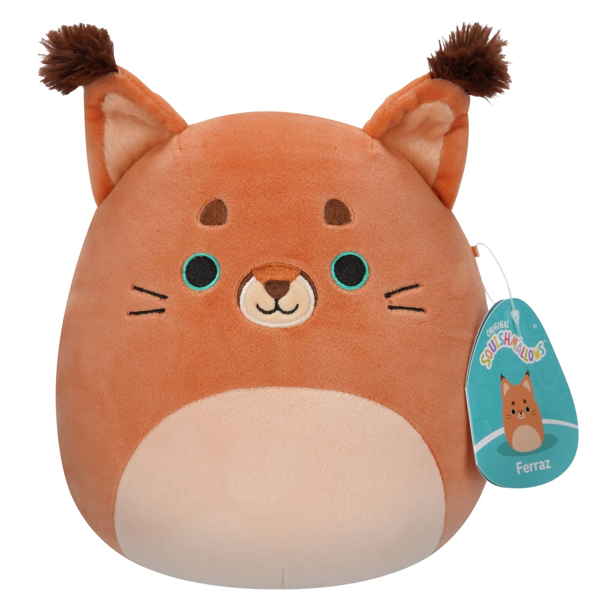 Squishmallows 7.5 Inch Plush Ferraz Orange Caracal Cat