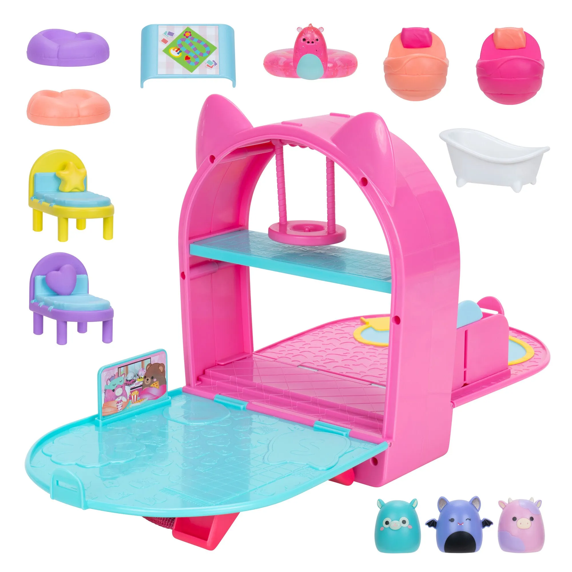 Squishmallows Squishalongs On The Go Playset