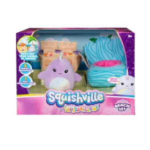 Squishmallows Squishville Mini Plush Accessory Set Beach Set
