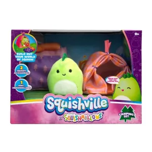 Squishmallows Squishville Mini Plush Accessory Set Camping Set