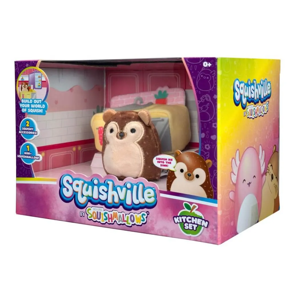 Squishmallows Squishville Mini Plush Accessory Set Kitchen Set