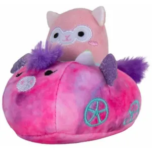Squishmallows Squishville Mini Squishmallow In Vehicle Pink Car