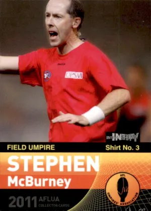 Stephen McBurney, RC, Field Umpire, 2011 AFLUA Umpire