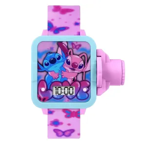 Stitch Angel Pink Adjustable Digital Projection Watch