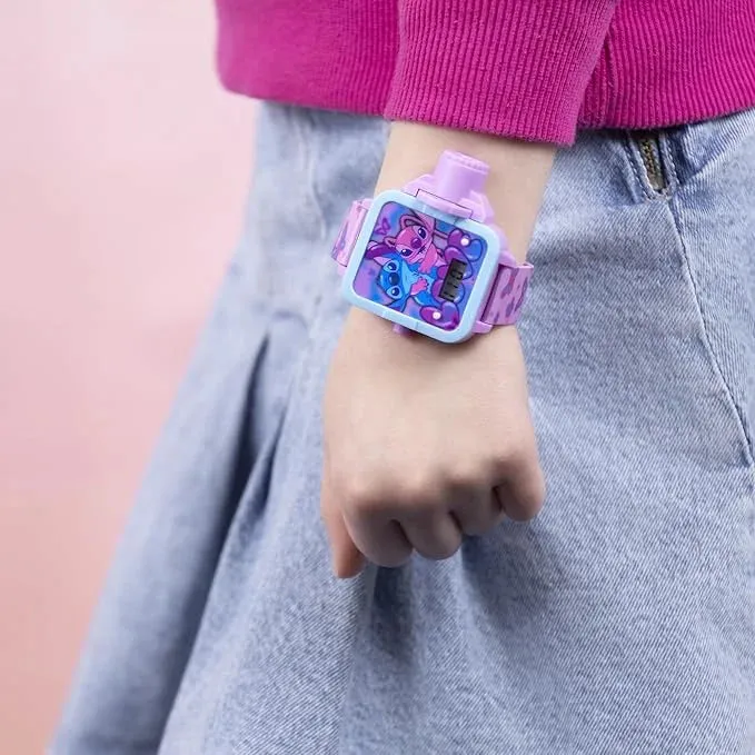 Stitch Angel Pink Adjustable Digital Projection Watch