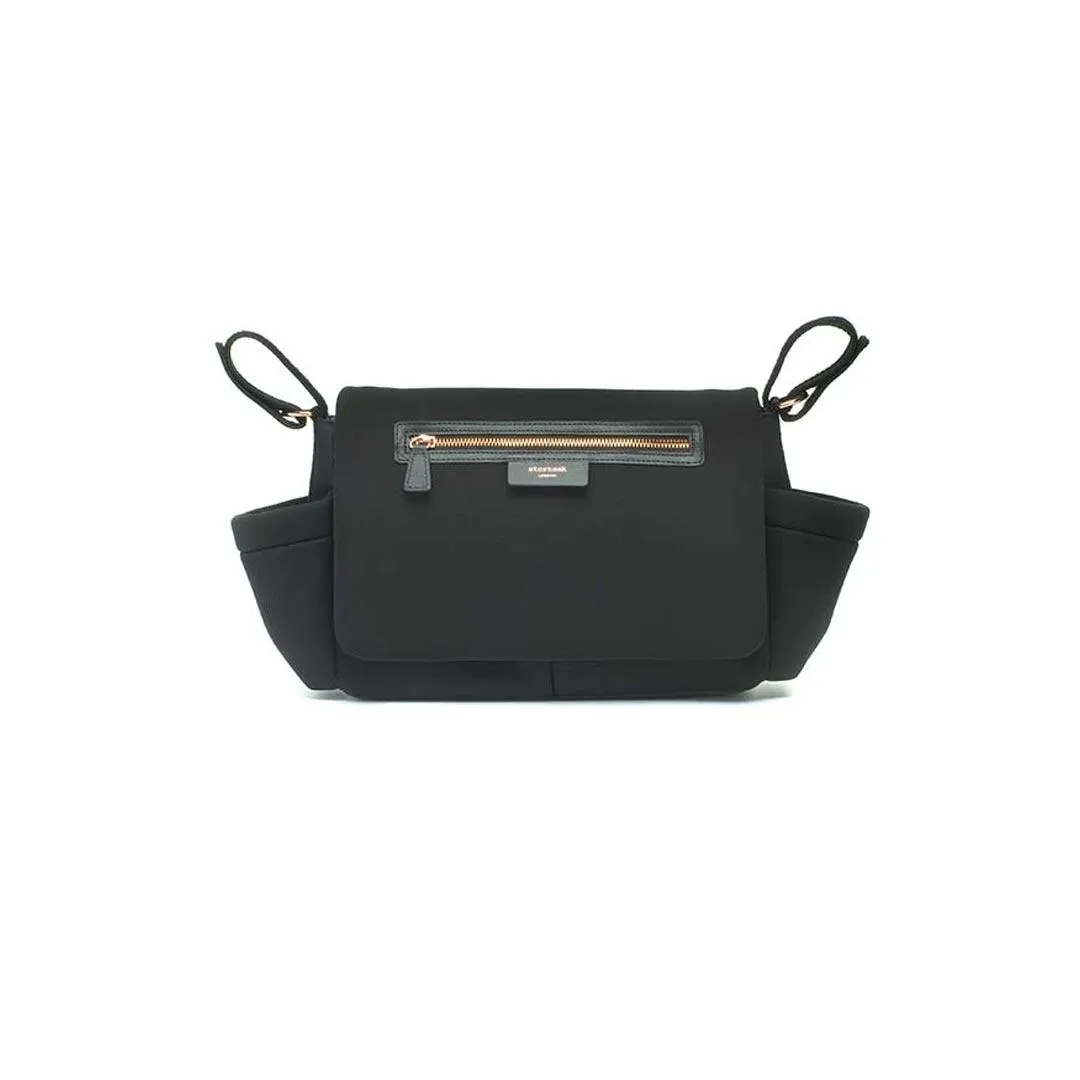 Storksak Stroller Organiser - Luxe Scuba - Black