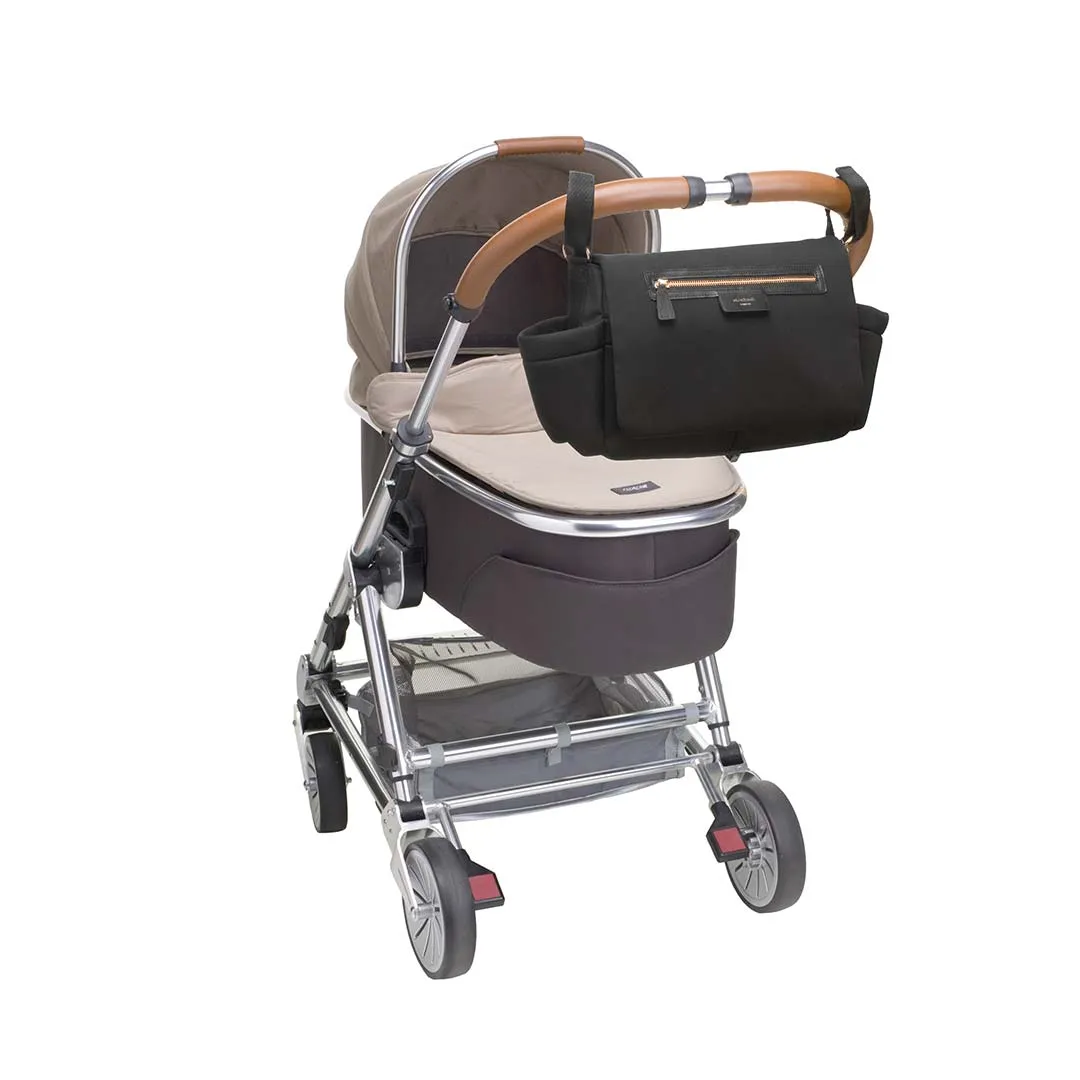 Storksak Stroller Organiser - Luxe Scuba - Black