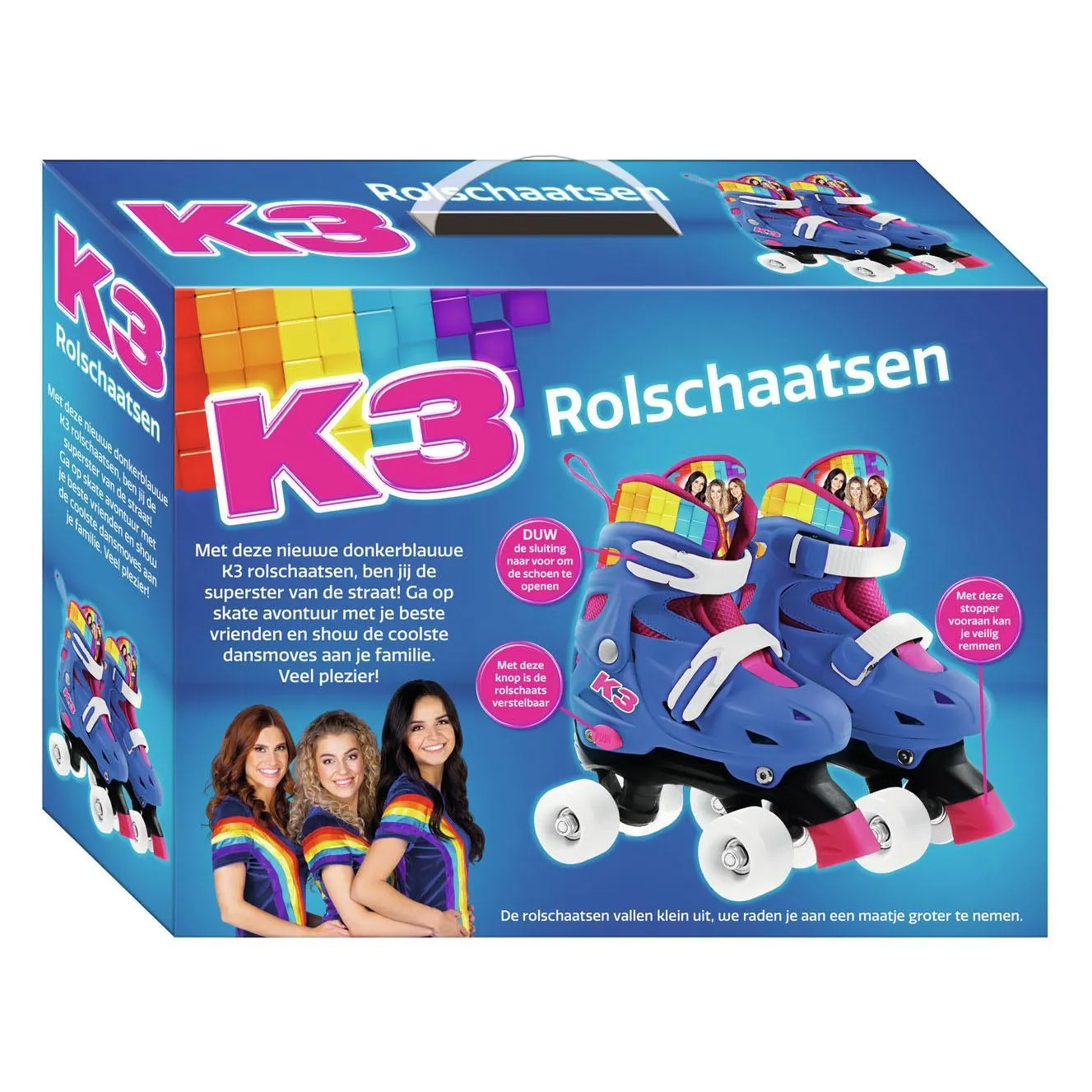 Studio 100 K3 Roller Skates Rainbow
