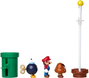 Super Mario Acorn Plains Diorama Figure Set