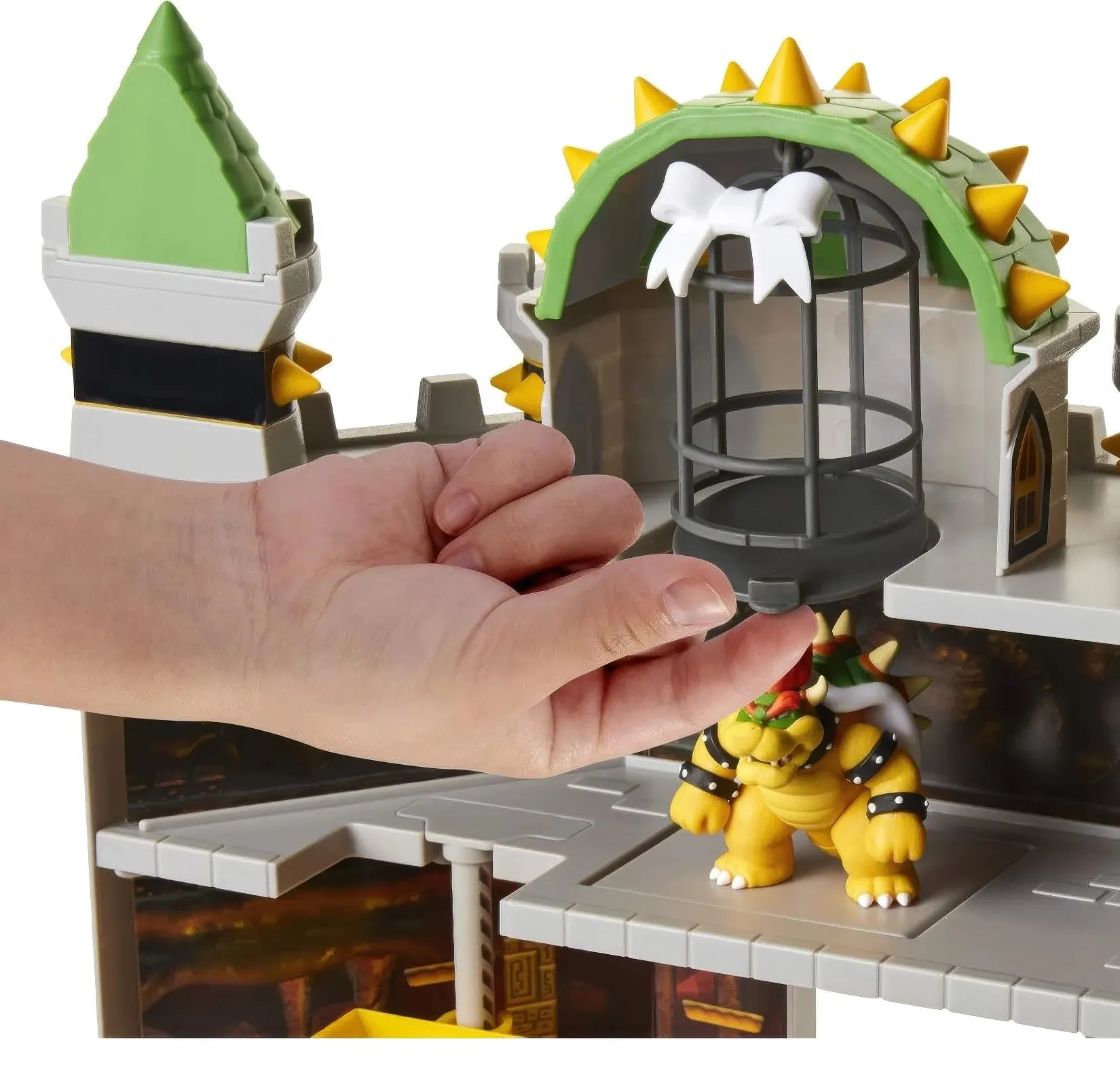Super Mario Bros Deluxe Bowser's Castle Playset