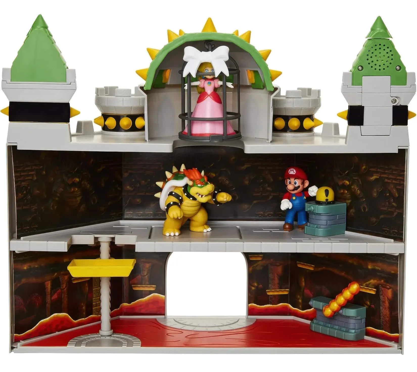 Super Mario Bros Deluxe Bowser's Castle Playset