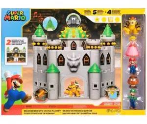 Super Mario Bros Deluxe Bowser's Castle Playset
