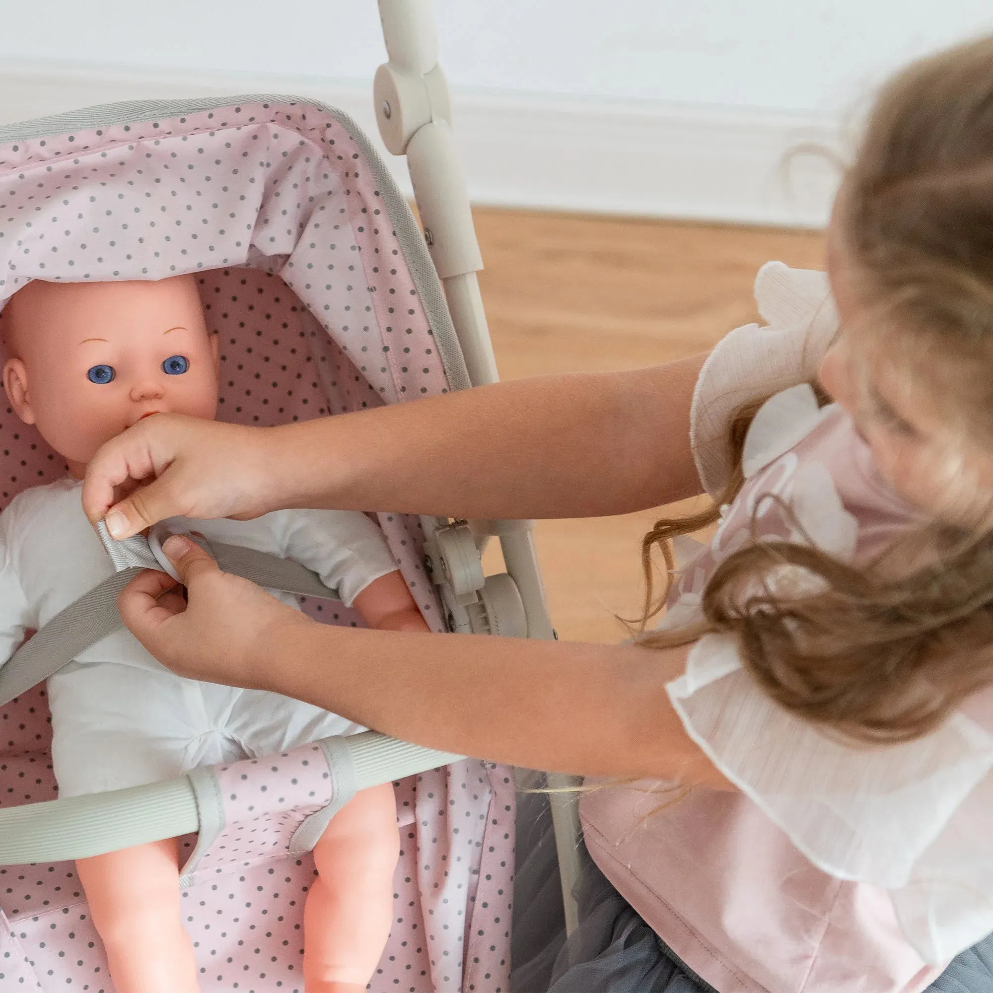 Teamson Olivias Little World 2-In-1 Multi-Positional Kids Baby Doll Pram