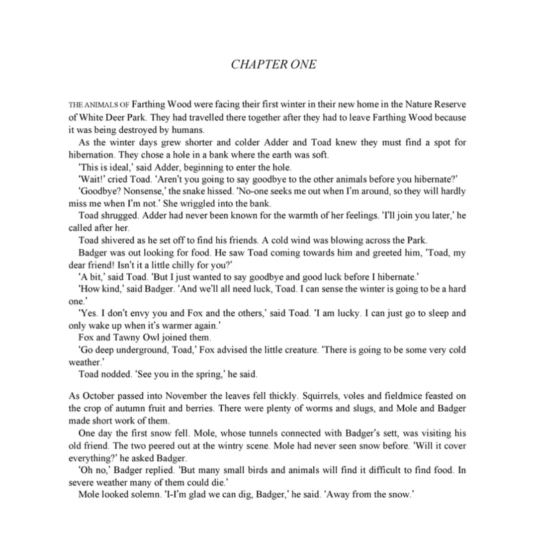 The Animals of Farthing Wood: The Adventure Begins