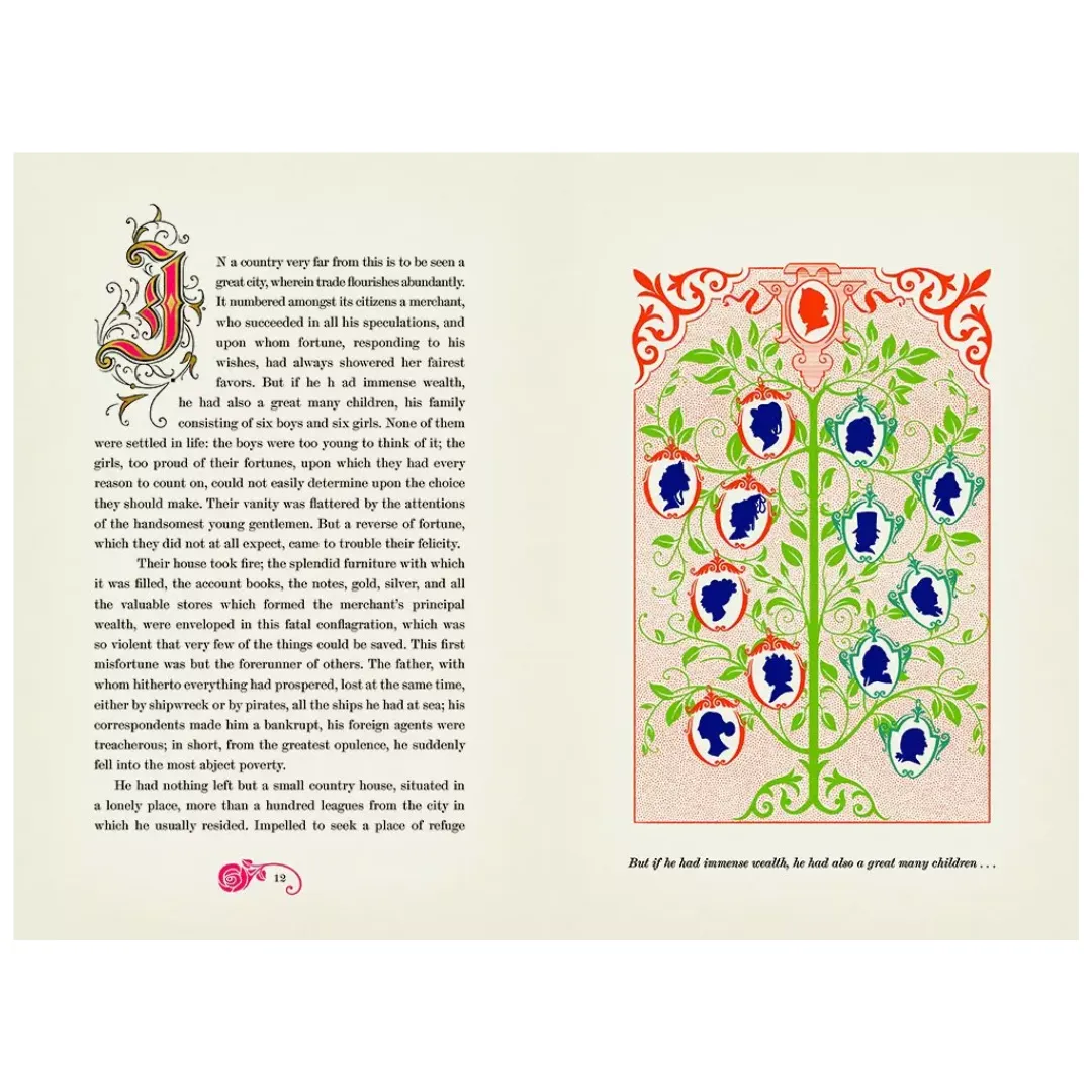The Beauty and the Beast: Illustrated with Interactive Elements