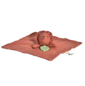 Tikiri Comforter | Lion with Rubber Leaf Teether