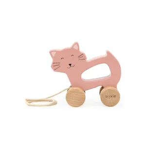 Trixie Wooden Pull Along Toy - Mrs Cat