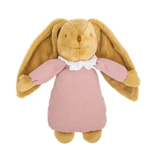 Trousselier Musical Bunny Fluffy 25cm Old Pink Organic Cotton