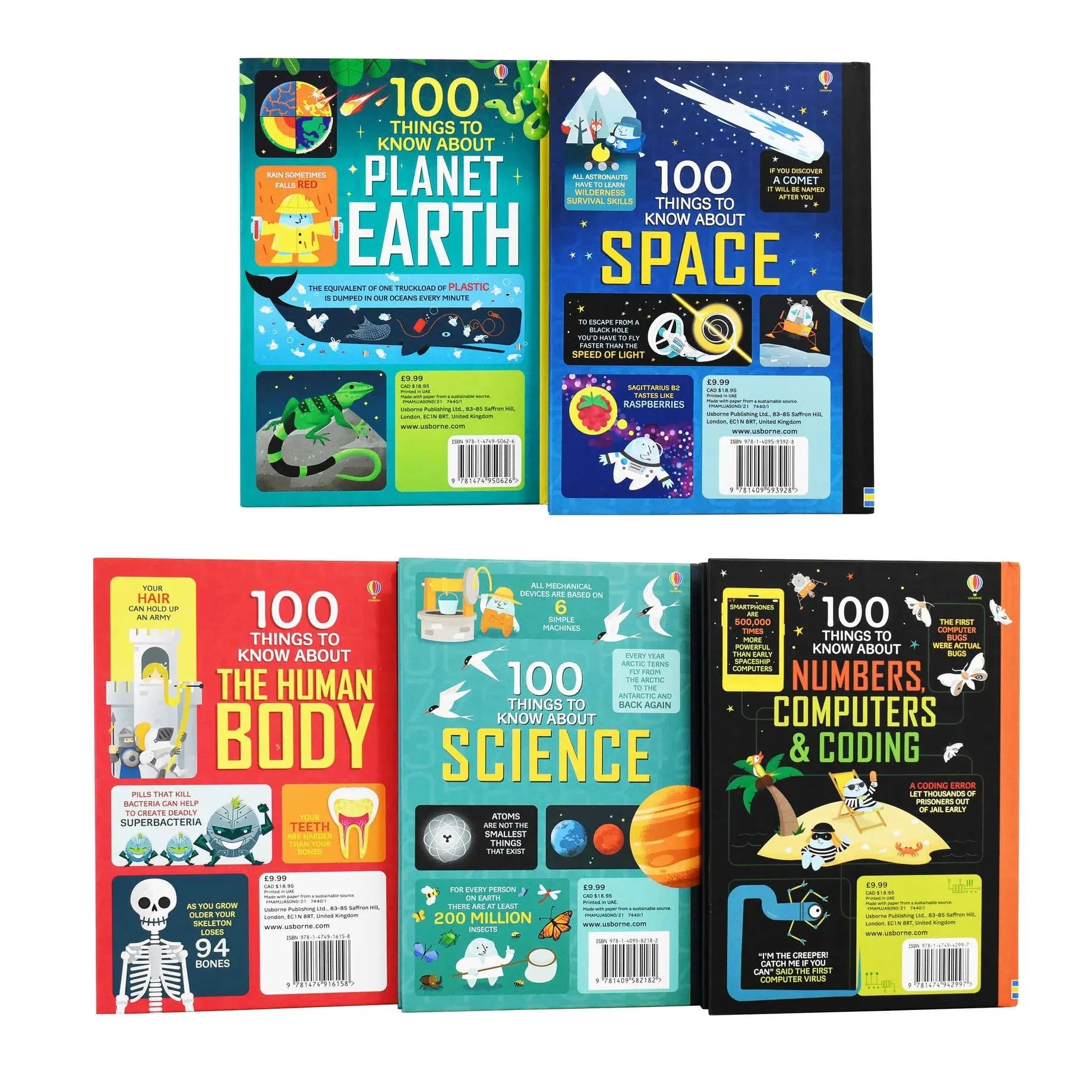 Usborne 100 Things to Know Book Assortment  - Ages 8-12