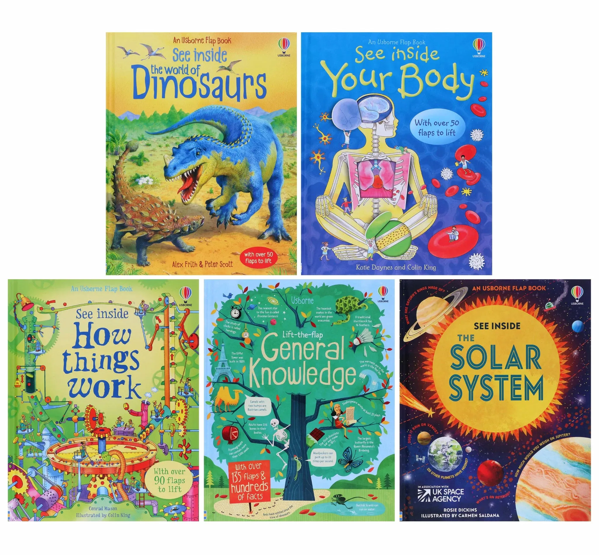Usborne Lift The Flap See Inside Series Book Assortment