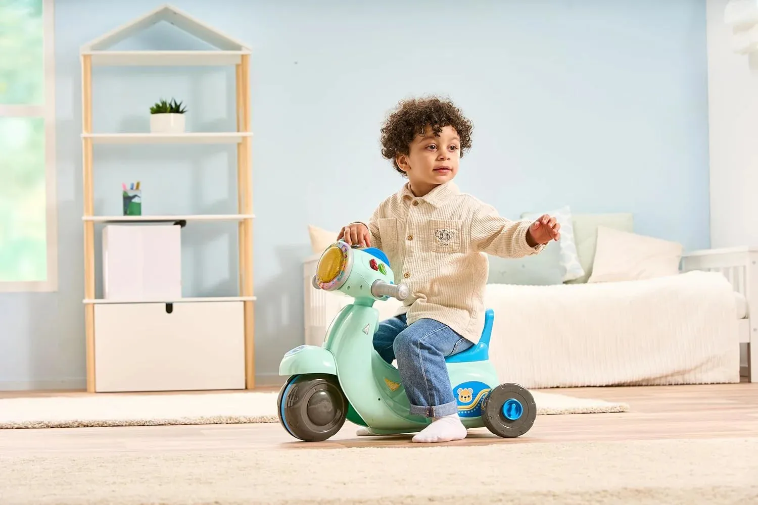 VTech Baby 2-in-1 Ride & Balance Scooter, Blue