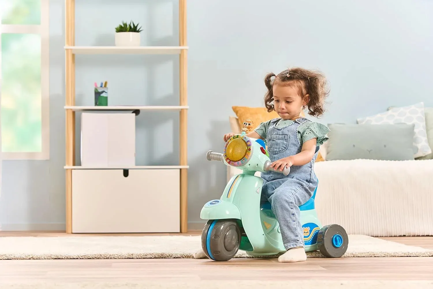 VTech Baby 2-in-1 Ride & Balance Scooter, Blue