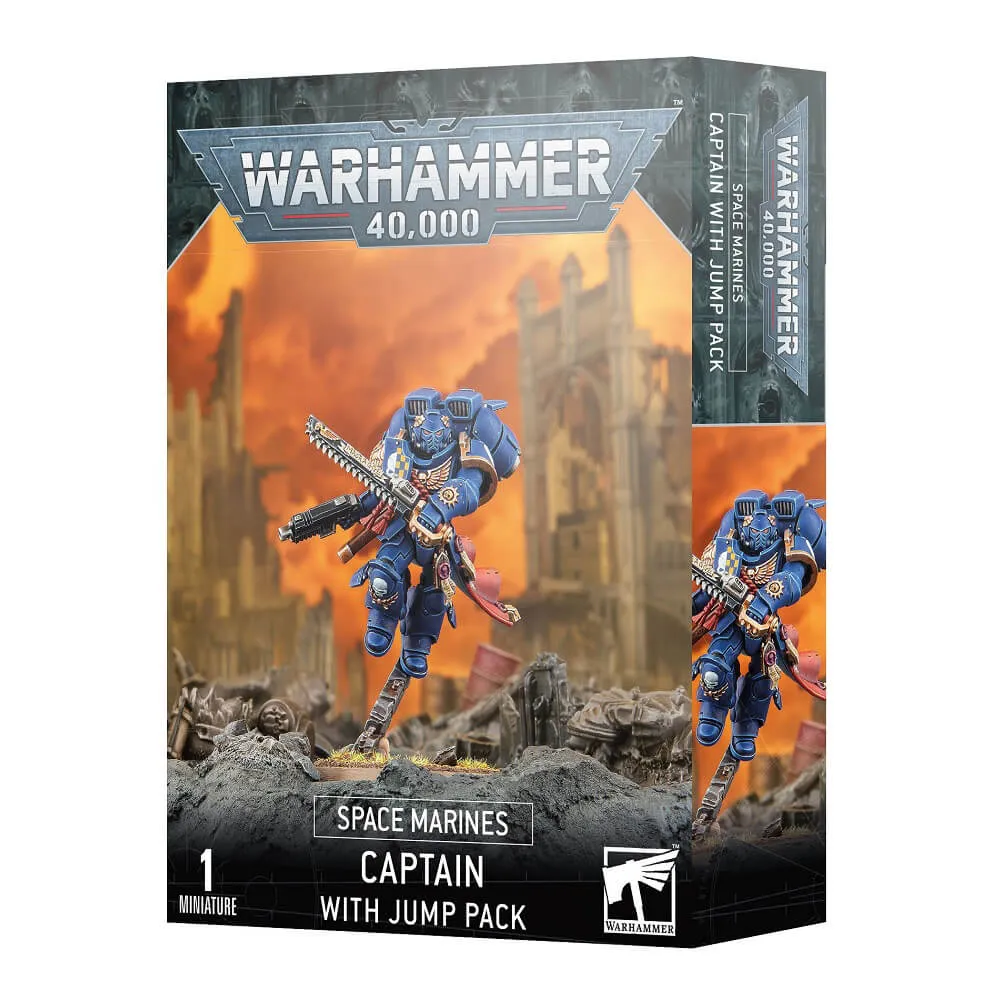 Warhammer 40K Space Marines Captain with Jump Pack