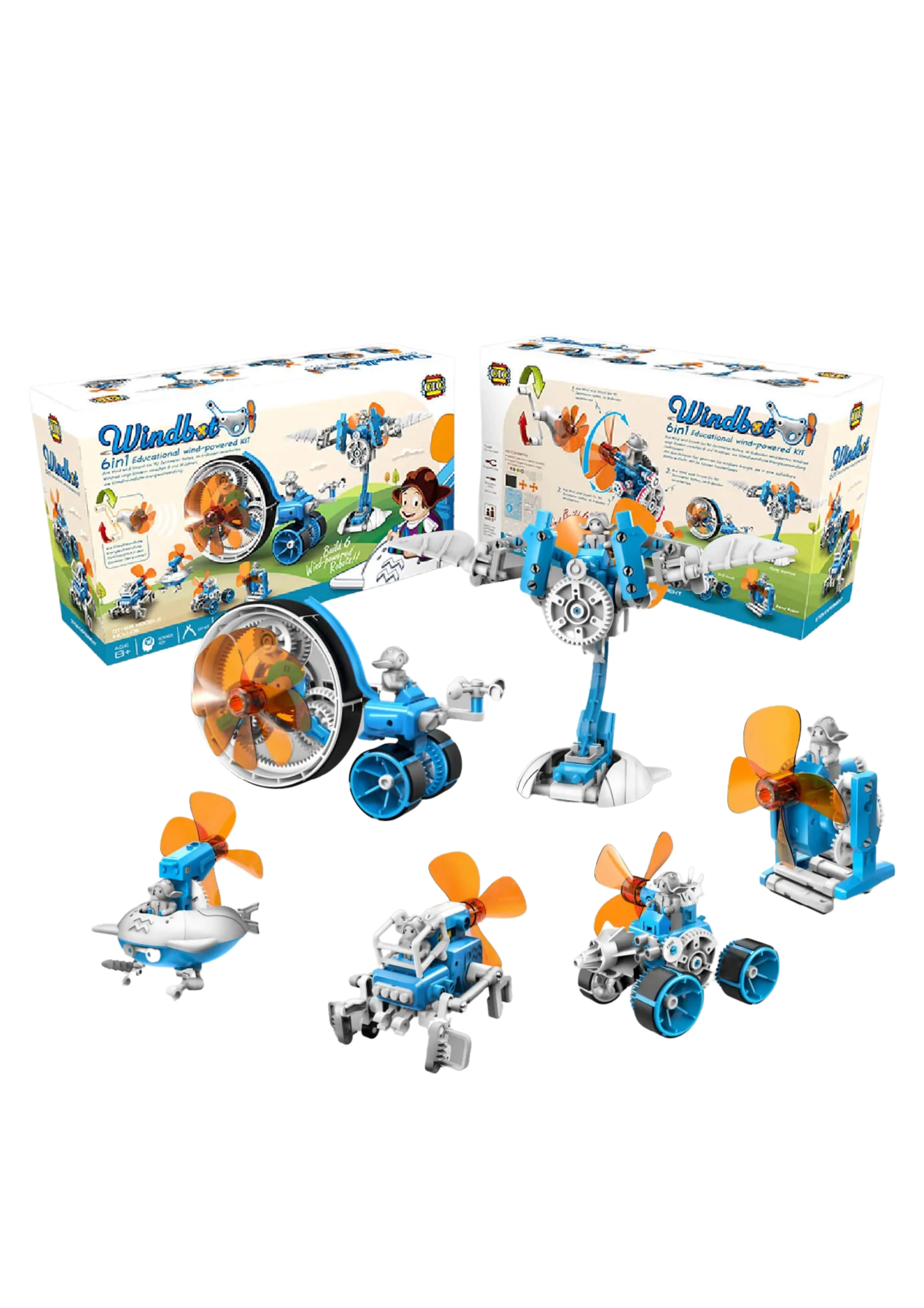 Windbots 6 In 1 Educational Wind-Powered Kit