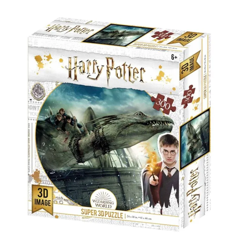 Wizarding World Prime Harry Potter Riding A Dragon Super 3D 500 Piece Puzzle