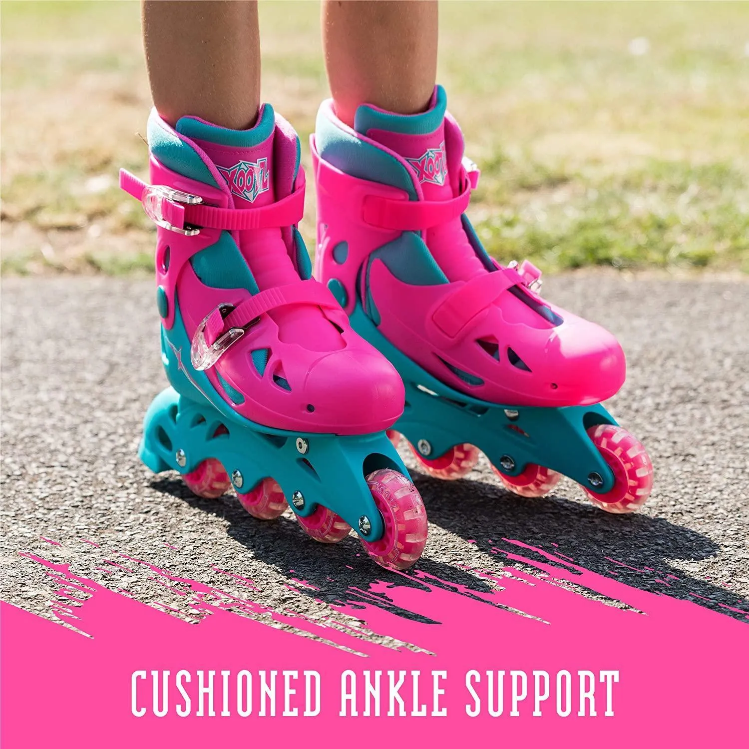 XOOTZ Inline Skates Girls Pink Size Medium