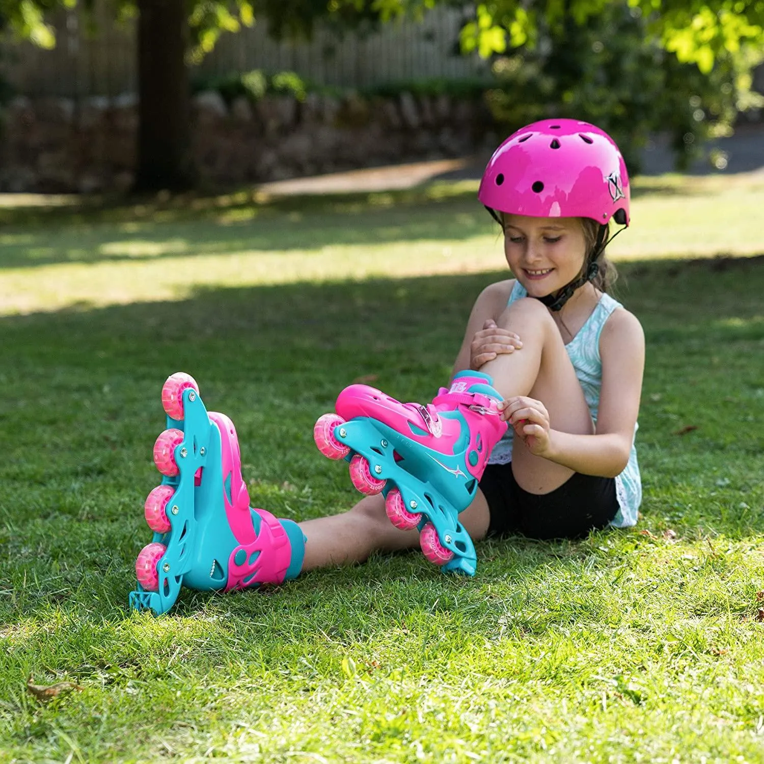 XOOTZ Inline Skates Girls Pink Size Medium
