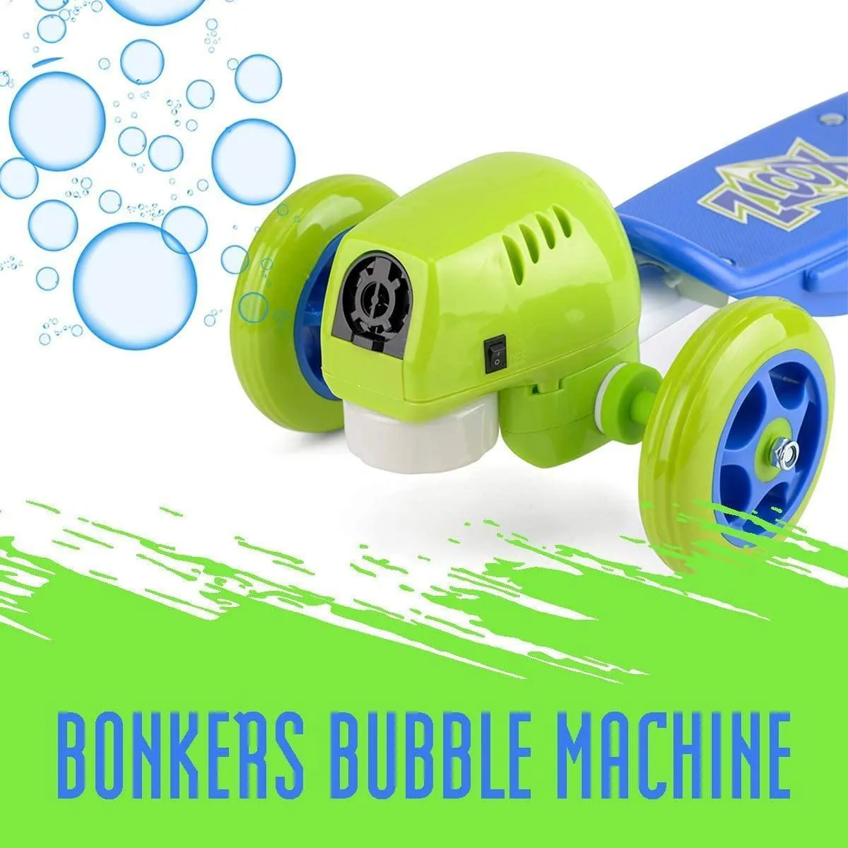 XOOTZ Kids Bubble Scooter, 3 Wheel Kick Scooter with Bubble Blower