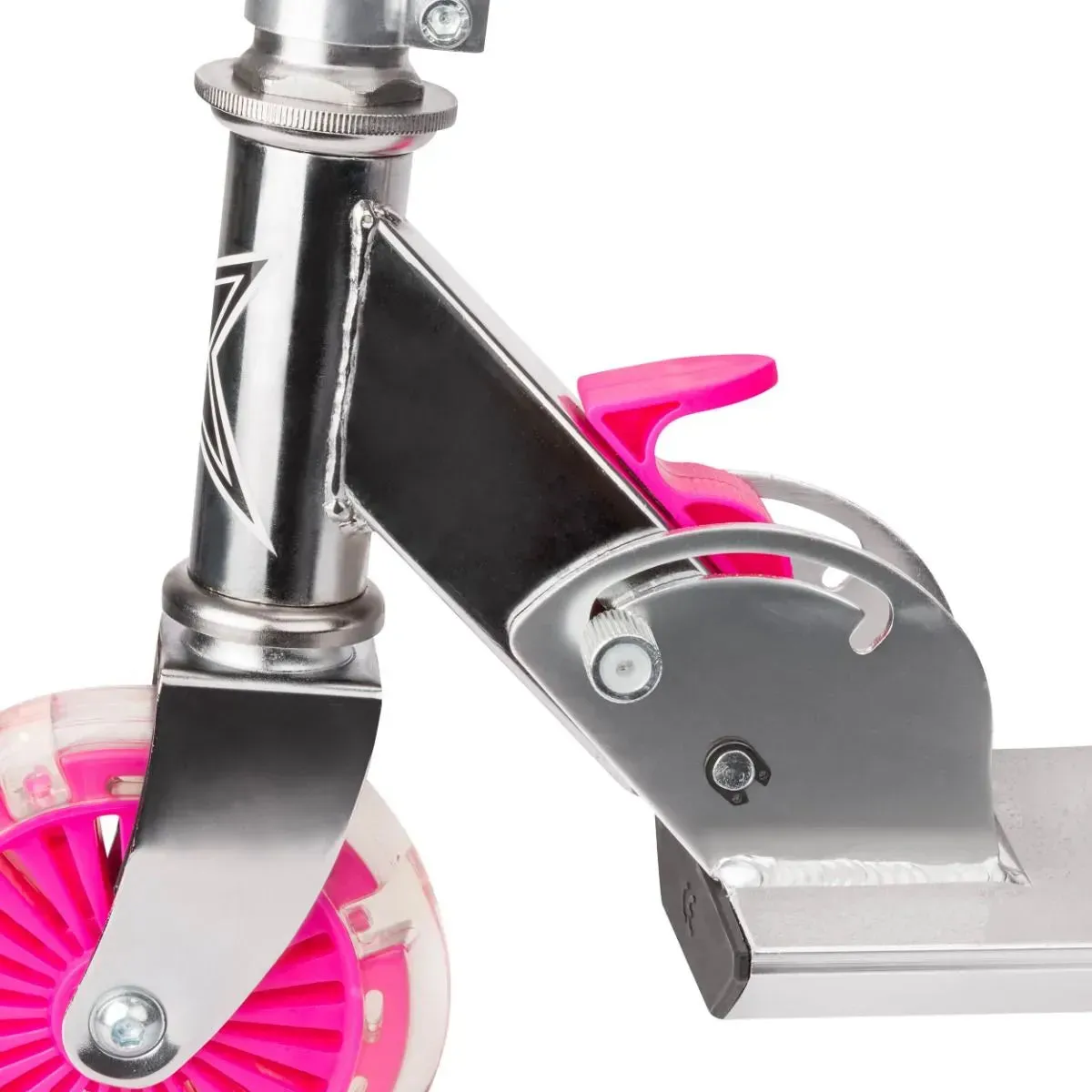 Xootz Light Up LED Folding Scooter - Pink