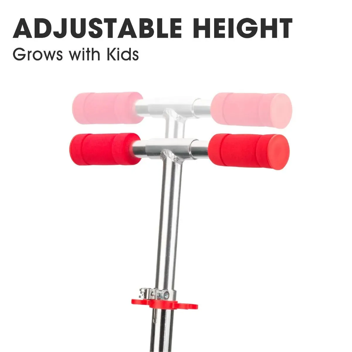 Xootz Light Up LED Folding Scooter - Red