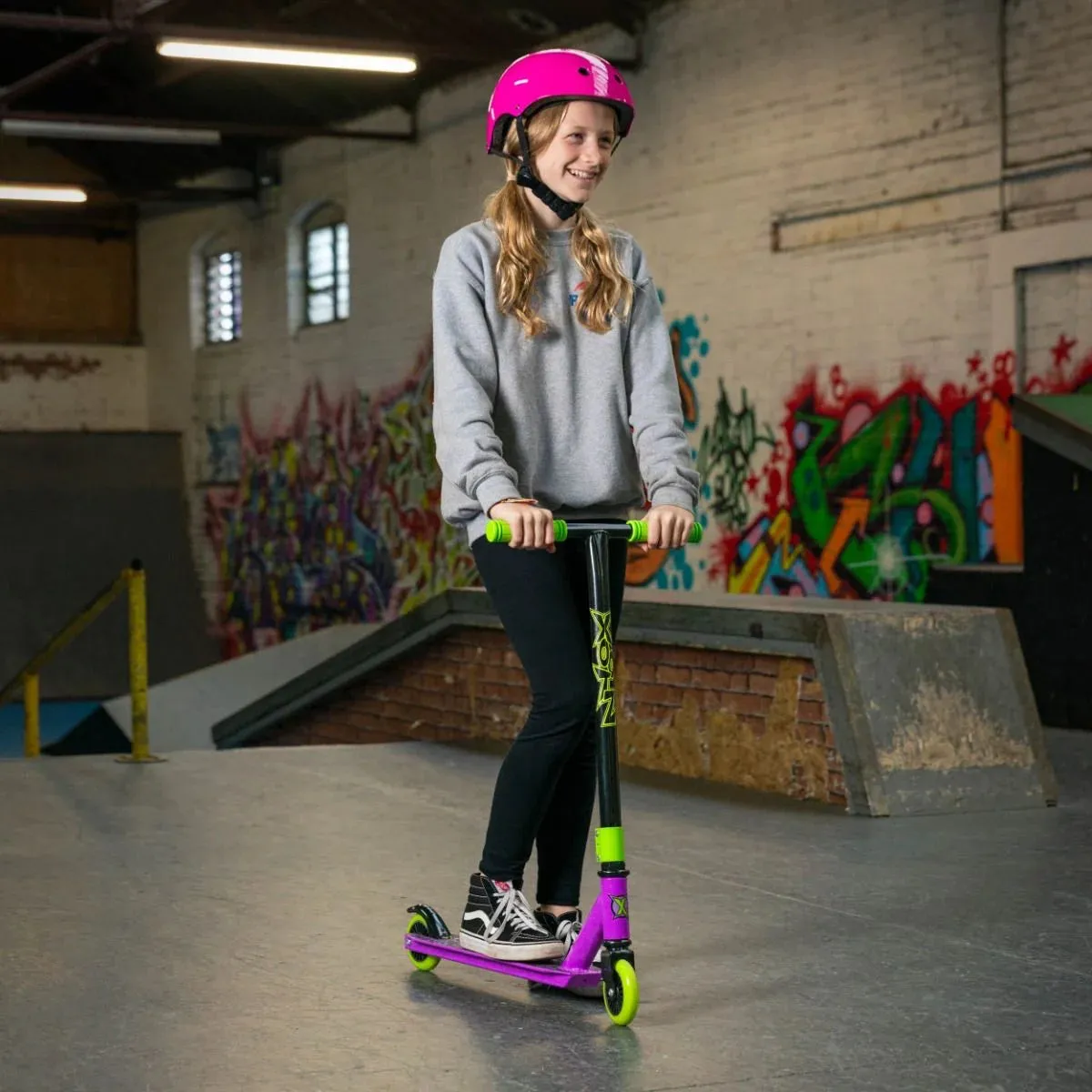 Xootz Toxic Stunt Scooter - Purple