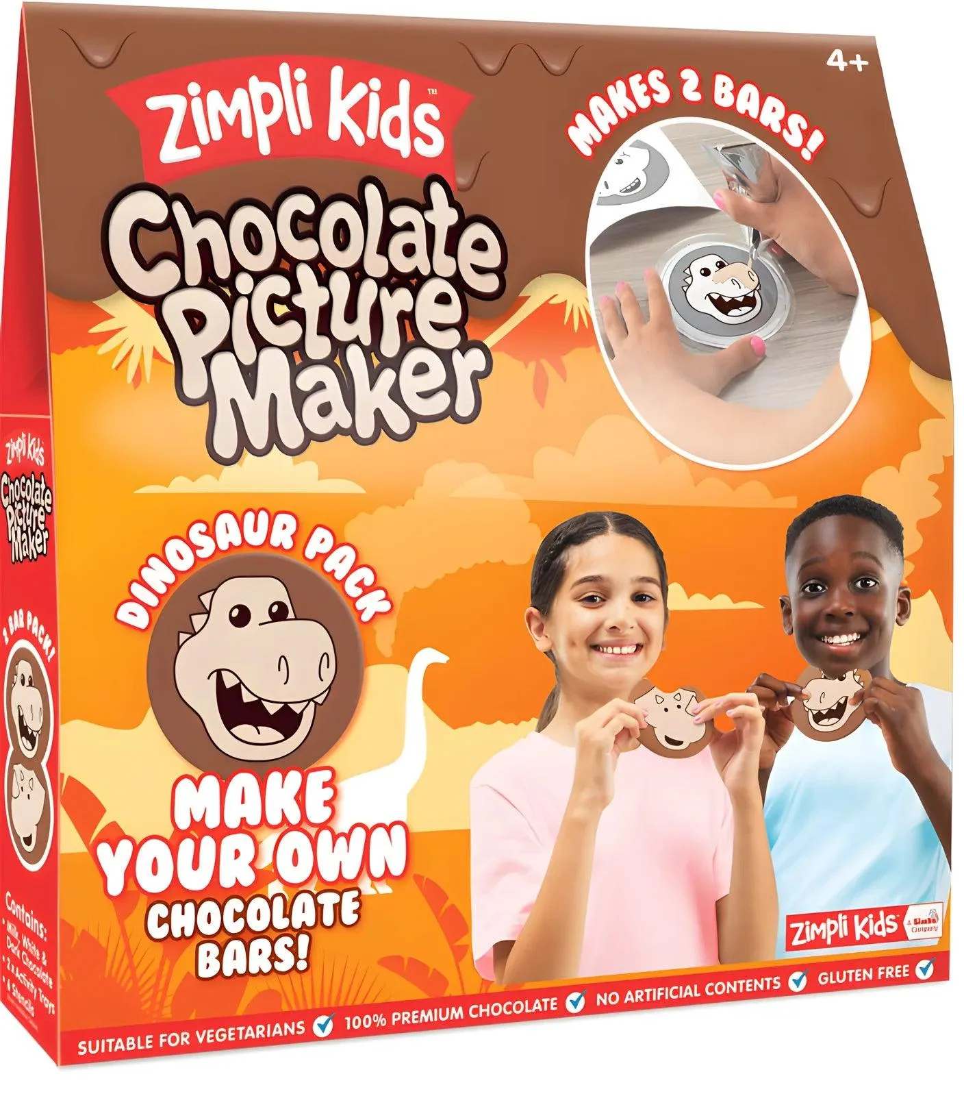 Zimpli Kids Mixed Chocolate Picture Maker - 2 Bar Pack