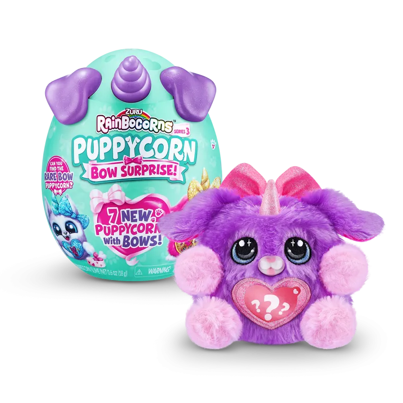ZURU Rainbocorns Puppycorns Series 3 Bow Surprise Assorted Styles