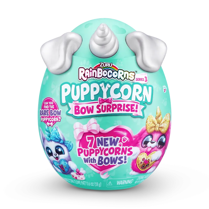 ZURU Rainbocorns Puppycorns Series 3 Bow Surprise Assorted Styles