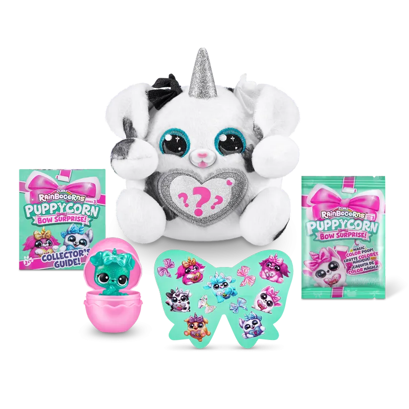 ZURU Rainbocorns Puppycorns Series 3 Bow Surprise Assorted Styles
