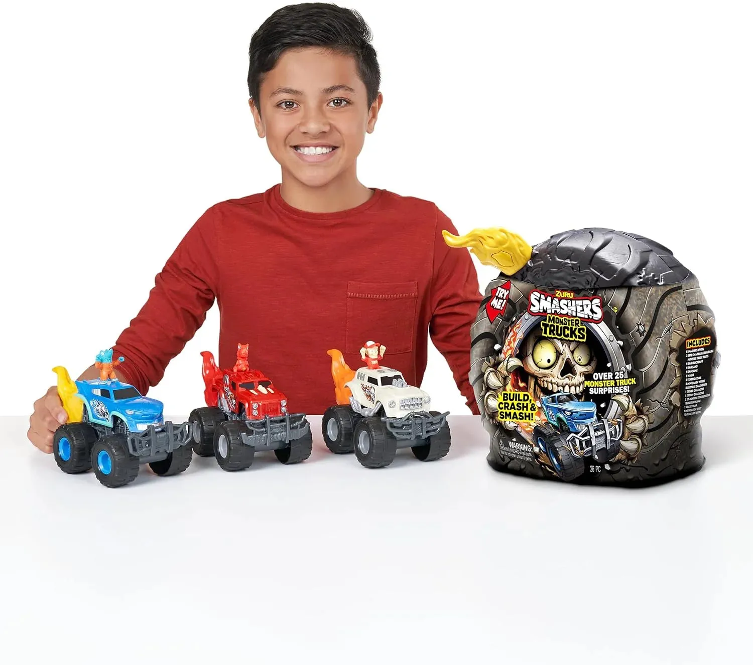 ZURU SMASHERS Surprise-Monster Skull Truck Playset