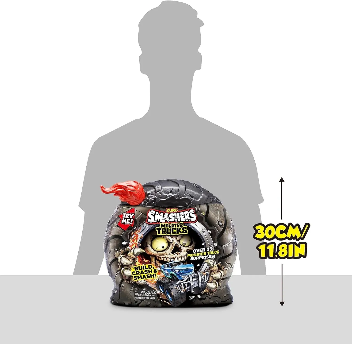 ZURU SMASHERS Surprise-Monster Skull Truck Playset